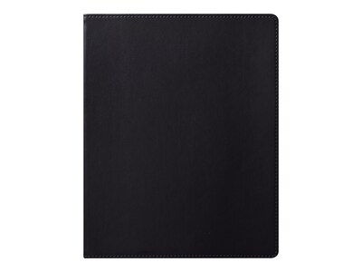 Eccolo Simple Faux Leather Journal, 8W x 10H, Black (D521N)