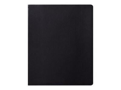 Eccolo Simple Faux Leather Journal, 8"W x 10"H, Black (D521N)