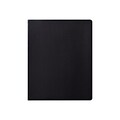 Eccolo Simple Faux Leather Journal, 8W x 10H, Black (D521N)
