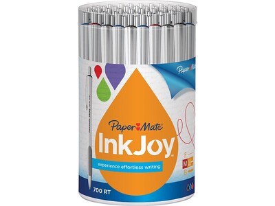 Paper Mate InkJoy 700RT Retractable Ballpoint Pens, Medium Point, Assorted Colors Ink, 36/Pack (1792817)