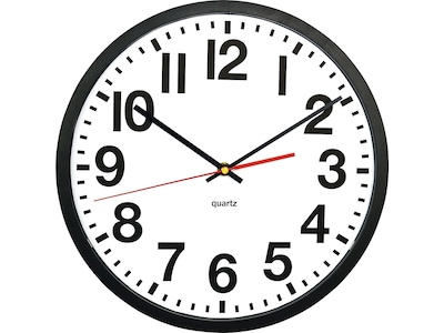 Tempus Wall Clock, Plastic, 13 (TC6236RF)