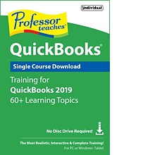 Individual Software Professor Teaches QuickBooks 2019 Tutorial Set Downloads for Windows (1 User) [D