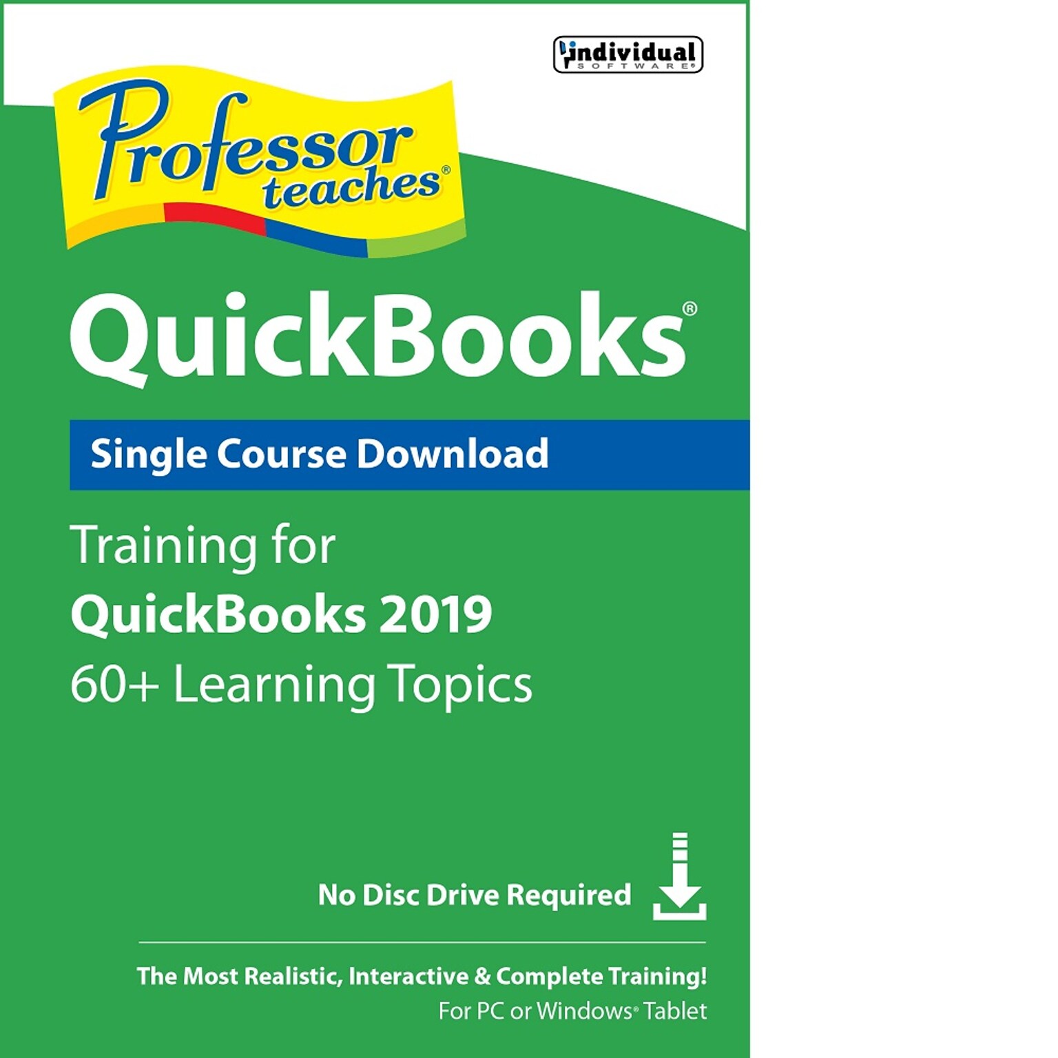 Individual Software Professor Teaches QuickBooks 2019 Tutorial Set Downloads for Windows (1 User) [Download]