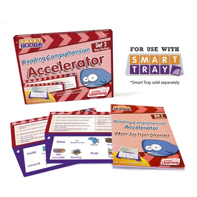 Junior Learning Smart Tray Comprehension Accelerator Set 2,  Nonfiction, 2 Sets of 18 (JRL111BN)