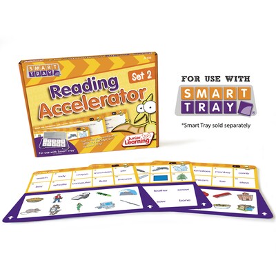 Junior Learning Smart Tray Reading Accelerator, 25 Per Set, 2 Sets (JRL105BN)