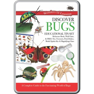 Round World Products Wonders of Learning Tin Set, Discover Bugs, 2 Sets (RWPTS02BN)