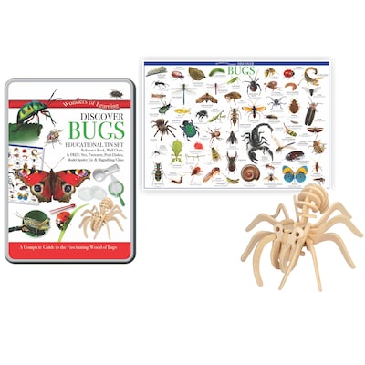 Round World Products Wonders of Learning Tin Set, Discover Bugs, 2 Sets (RWPTS02BN)