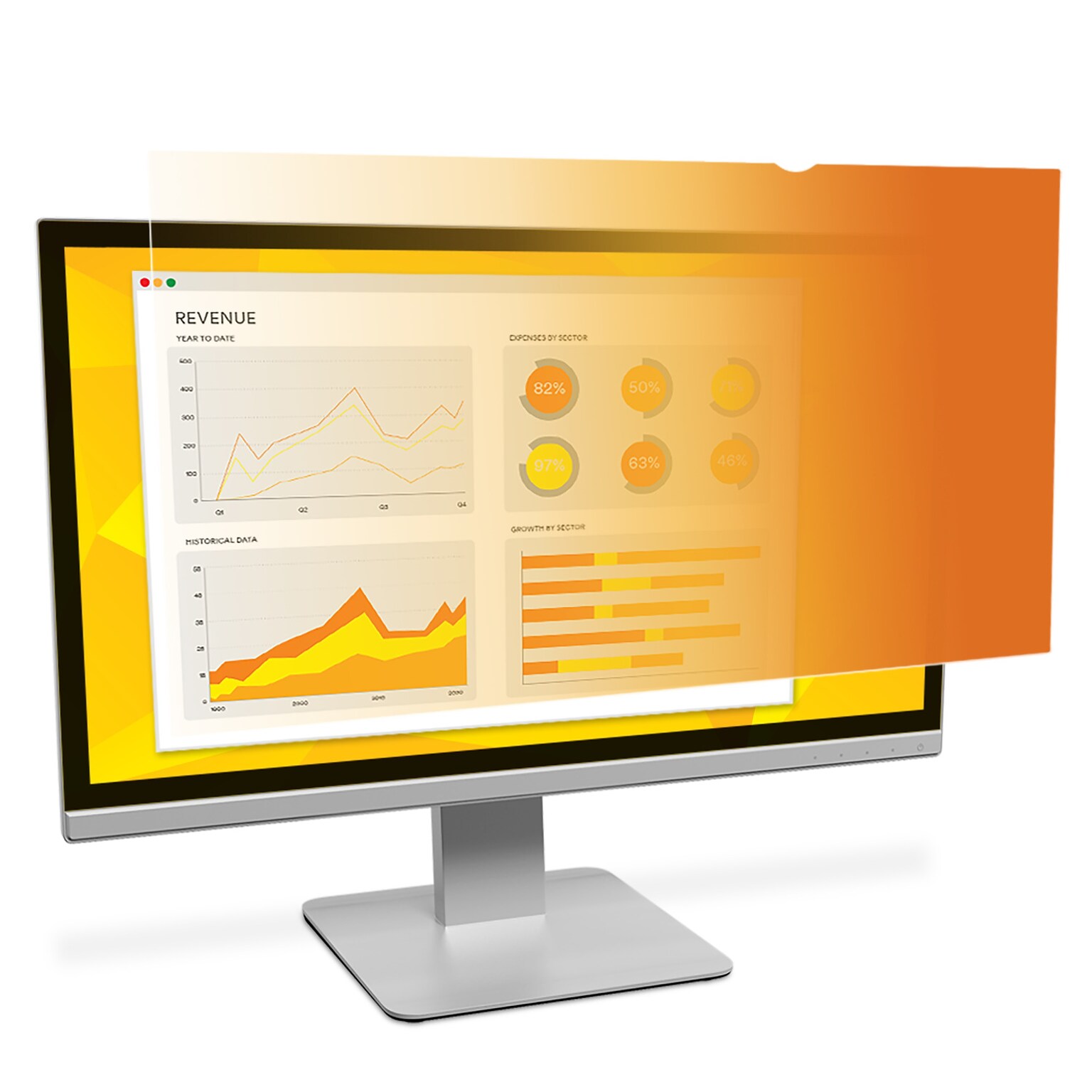 3M™ Gold Privacy Filter for 22 Widescreen Monitor (16:10) (GF220W1B)