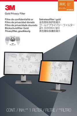 3M™ Gold Privacy Filter for 22 Widescreen Monitor (16:10) (GF220W1B)