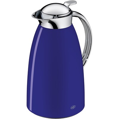 Alfi Gusto 33.92 oz. Glass Vacuum Carafe, Lacquered Metal Royal Blue (THRAG1900RB2)