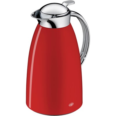 Alfi Gusto 33.92 oz. Glass Vacuum Carafe, Lacquered Metal Red (THRAG1900RD2)