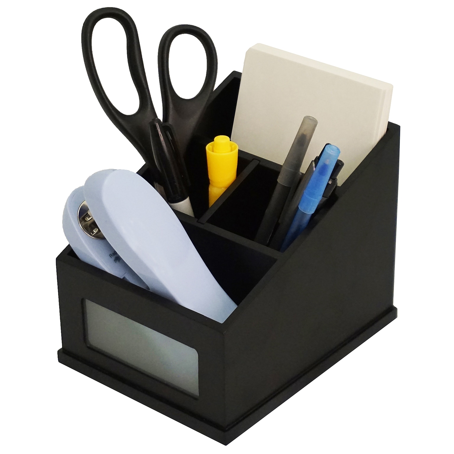 Victor Midnight Black Multi-Use Storage Caddy with Adjustable Compartment