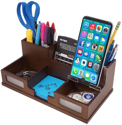 Wood Desk Organizer - Pen and Tool Holder - Mahogany