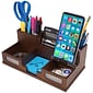 Victor Heritage Wood Desk Organizer with Smart Phone Holder™