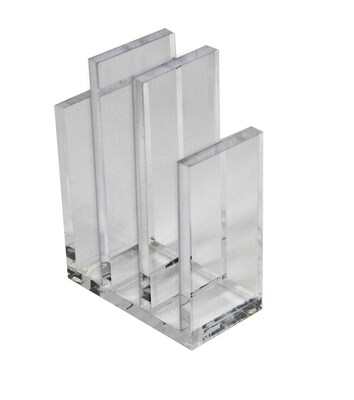 Azar Displays Clear 1/2 in Acyrlic File sorter and bookend