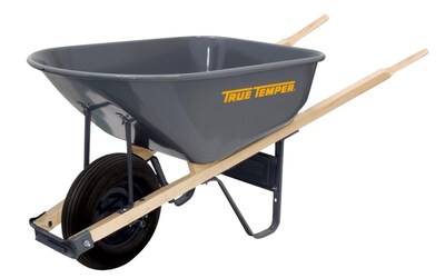 AMES® True Temper Wheelbarrow, Steel, 6 cu ft (027-R625)