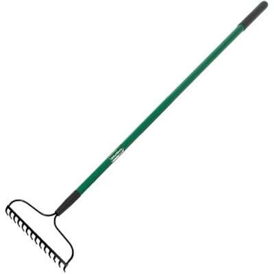 Ames 14 Tine Fiberglass Handle Bow Garden Rake (760-2432200)