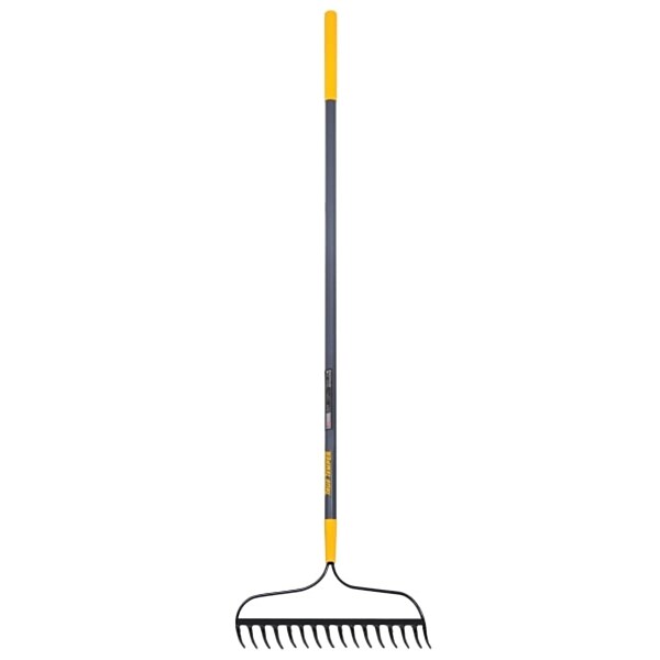 AMES® 16 Tine Welded Bow Rake with Cushion End Grip on Fiberglass Handles (760-2811500)