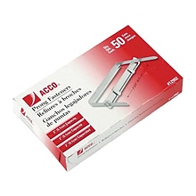ACCO Economy 2.75W Prong Fasteners, Silver, 50/Box (A7012992)