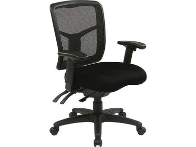 Office Star Proline II Mesh Back Fabric Manager Chair, Black (92343-231)