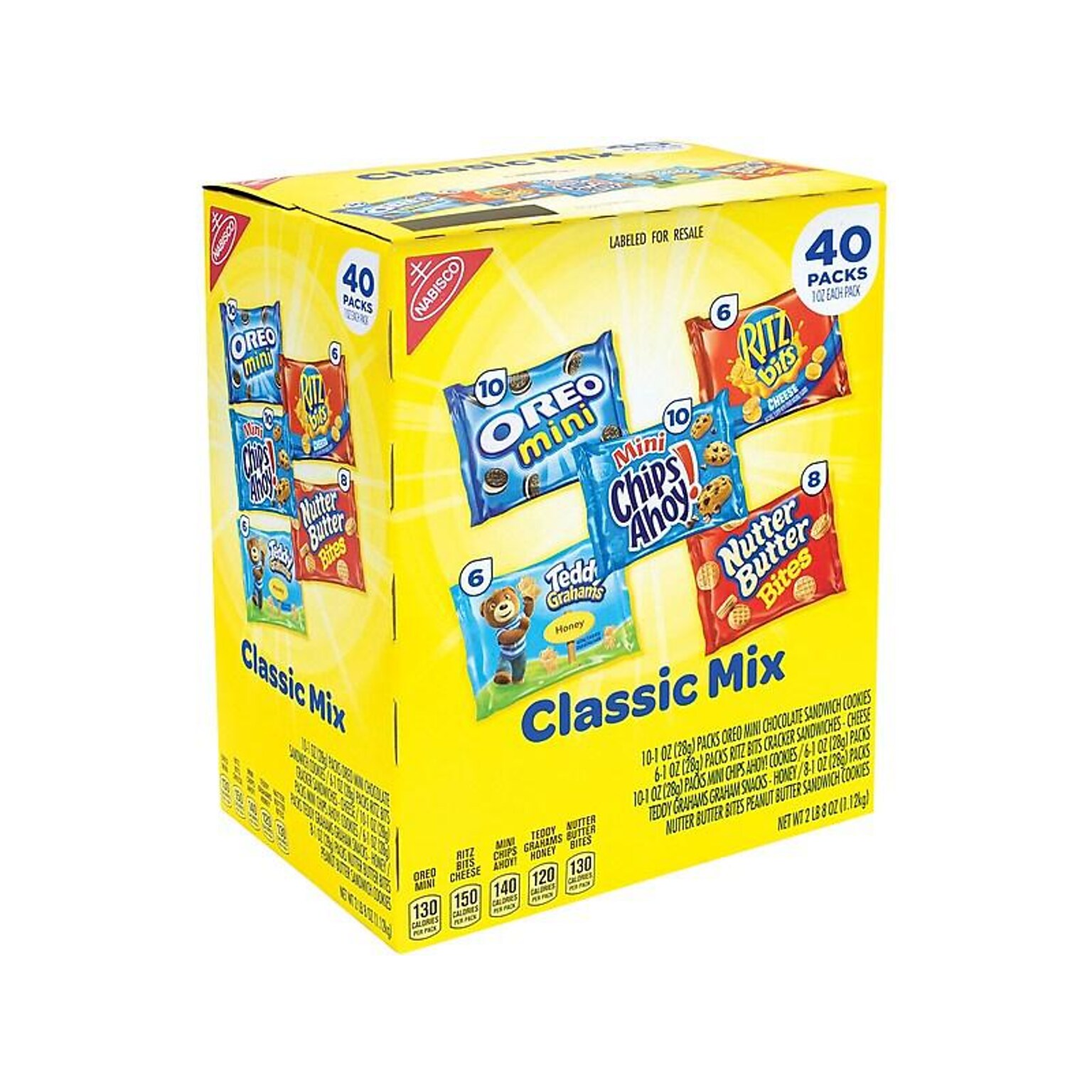 Nabisco  Classic Mix Cookies, Assorted, 1 oz., 40/Pack (220-00086)