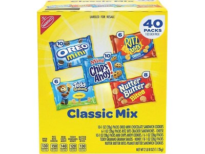 Nabisco  Classic Mix Cookies, Assorted, 1 oz., 40/Pack (220-00086)
