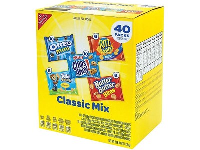 Nabisco  Classic Mix Cookies, Assorted, 1 oz., 40/Pack (220-00086)