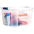 Bella Storage Solutions 71 Qt. Latch Lid Storage Tote, Clear (601336)