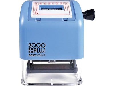 2000 Plus Easy Select Dater, RECEIVED, Red Ink (011092)