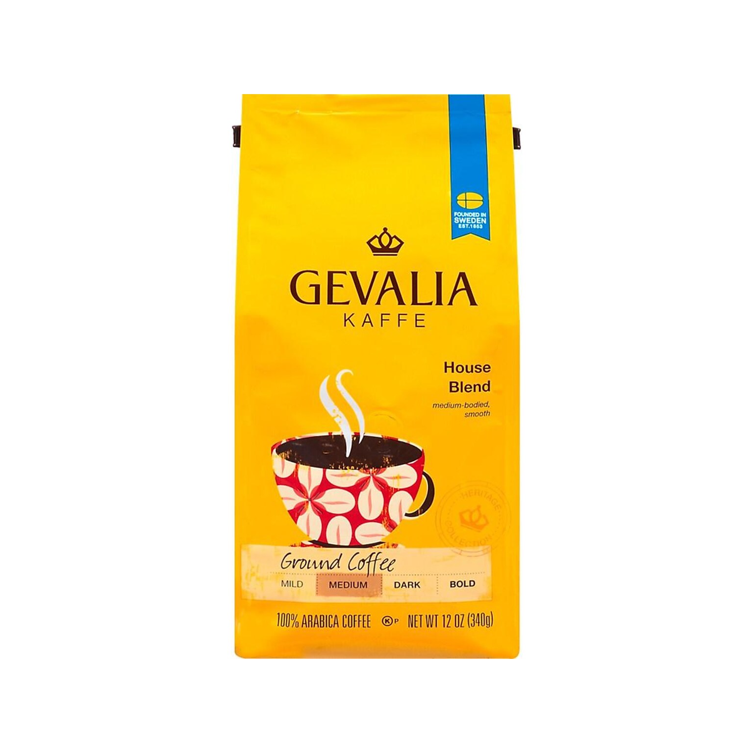 Gevalia House Blend Ground Coffee, Medium Roast (GEN04358)