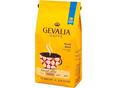 Gevalia House Blend Ground Coffee, Medium Roast (GEN04358)