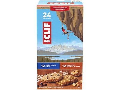 Clif Bar Energy Bars, Variety, 2.4 Oz., 24/Pack (220-00438)