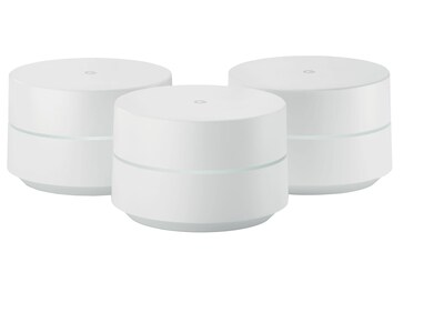 Google Dual Band Wireless and Ethernet Whole Home Wi-Fi System, 3/Pack (811571018987)