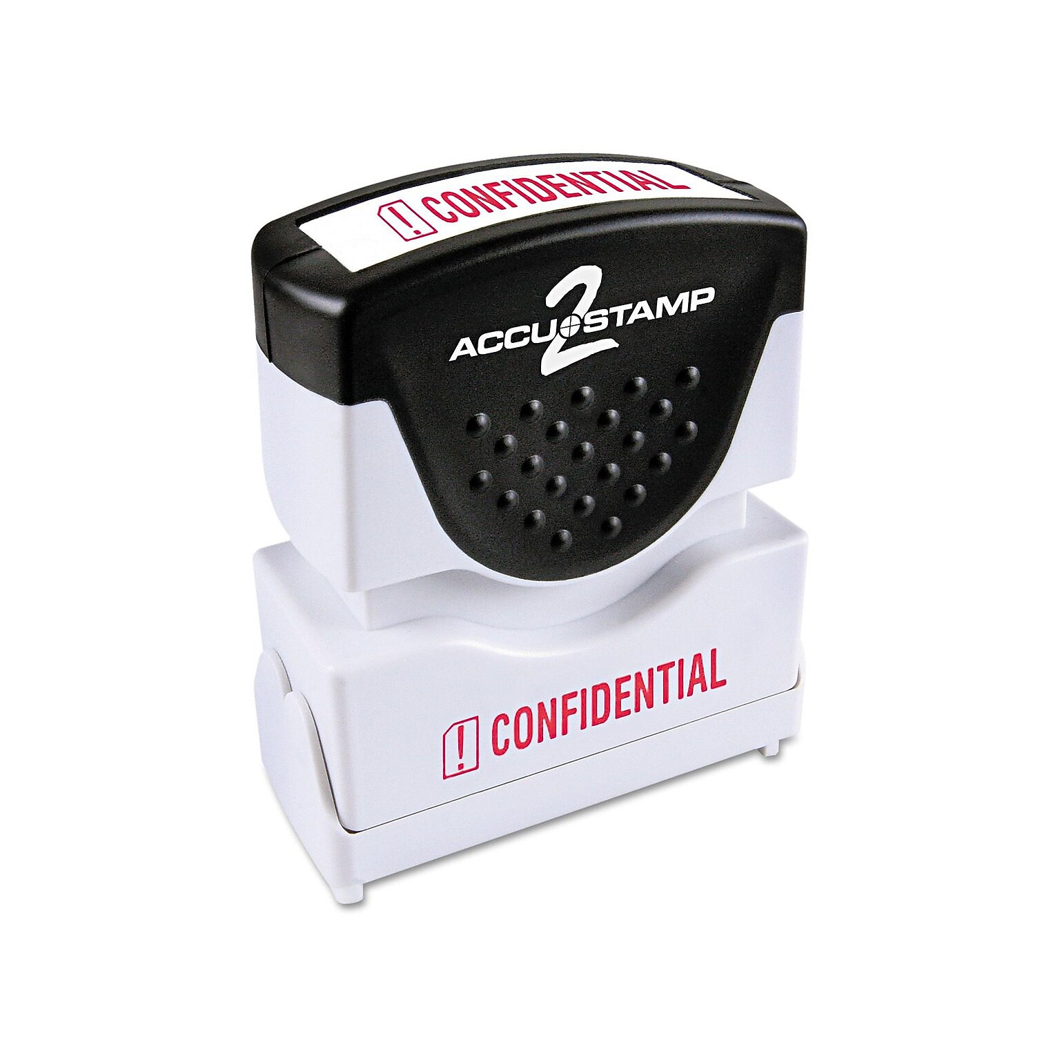 Accu-Stamp 2 Pre-Inked Stamp, CONFIDENTIAL, Red Ink (COS035574)