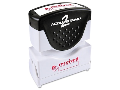 Accu-Stamp 2 Pre-Inked Stamp, received, Red Ink (COS035570)