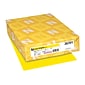 Neenah Paper Exact® Brights Colored Paper, 20 lbs., 8.5" x 11", Bright Yellow, 500 Sheets/Ream (26281)