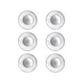 Quartet Glass Board 0.75 Magnets, Clear, 6/Pack (QRT85391)