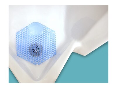 Fresh Products Wave 3D Urinal Screens, Ocean Mist, 10/Box (3WDSF08)