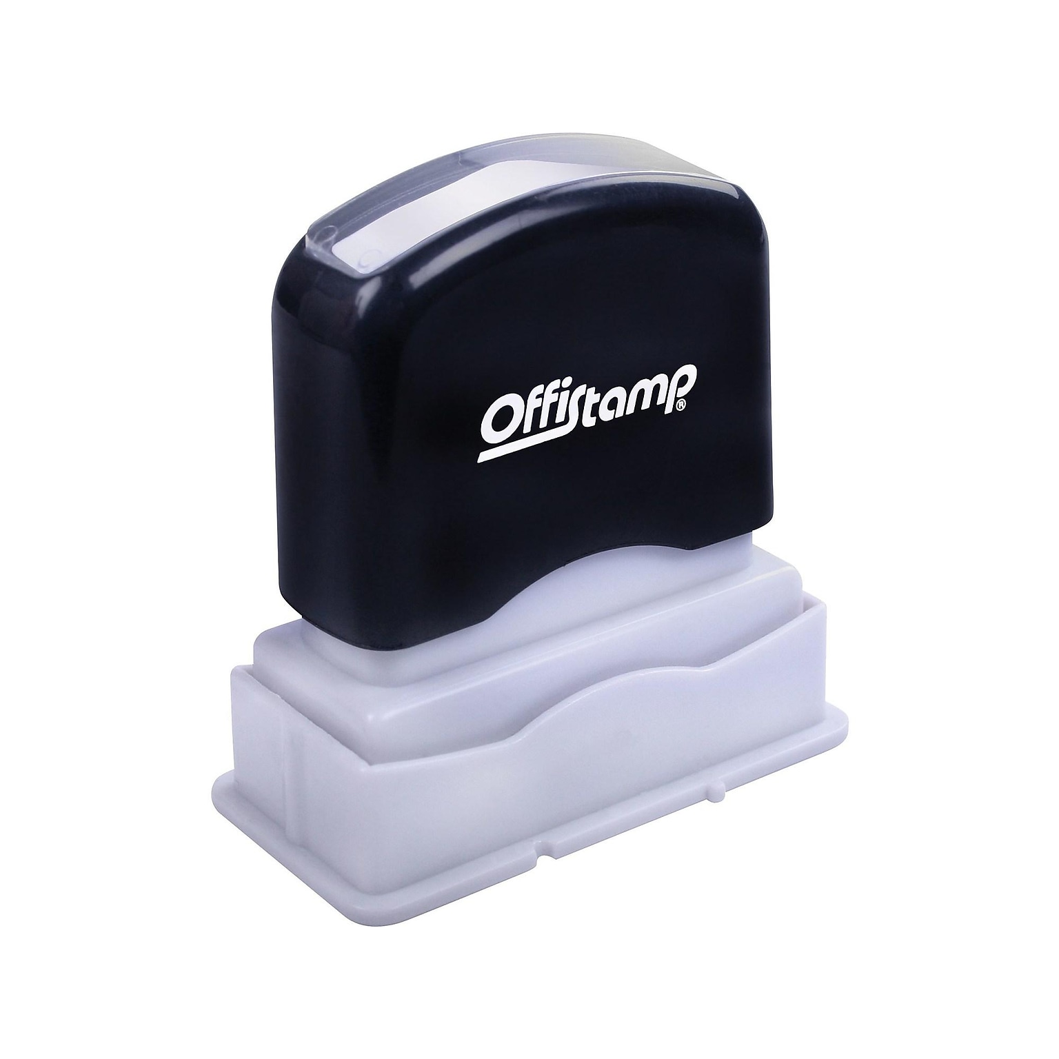 Offistamp Pre-Inked PAID Rectangle Stamp, Red Ink (034504)