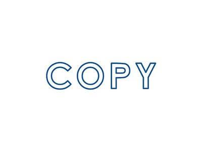Offistamp Pre-Inked COPY Rectangle Stamp, Blue Ink (034501)
