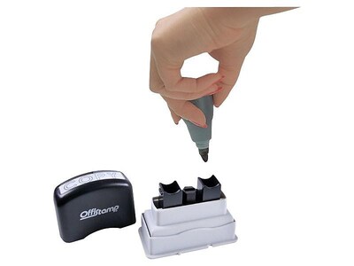 Offistamp Pre-Inked COPY Rectangle Stamp, Blue Ink (034501)