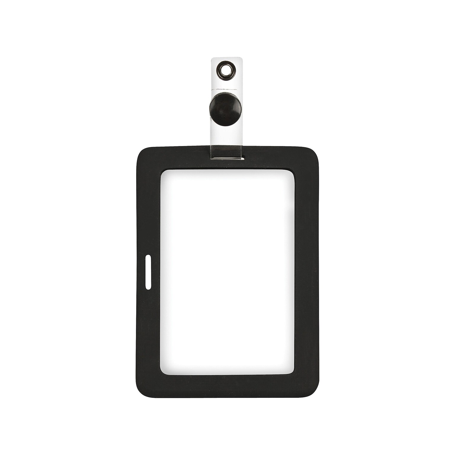 Cosco MyID ID Badge Holder, Black/Clear (075015)