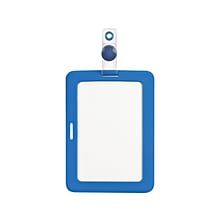 Cosco MyID ID Badge Holder, Blue/Clear (075014)