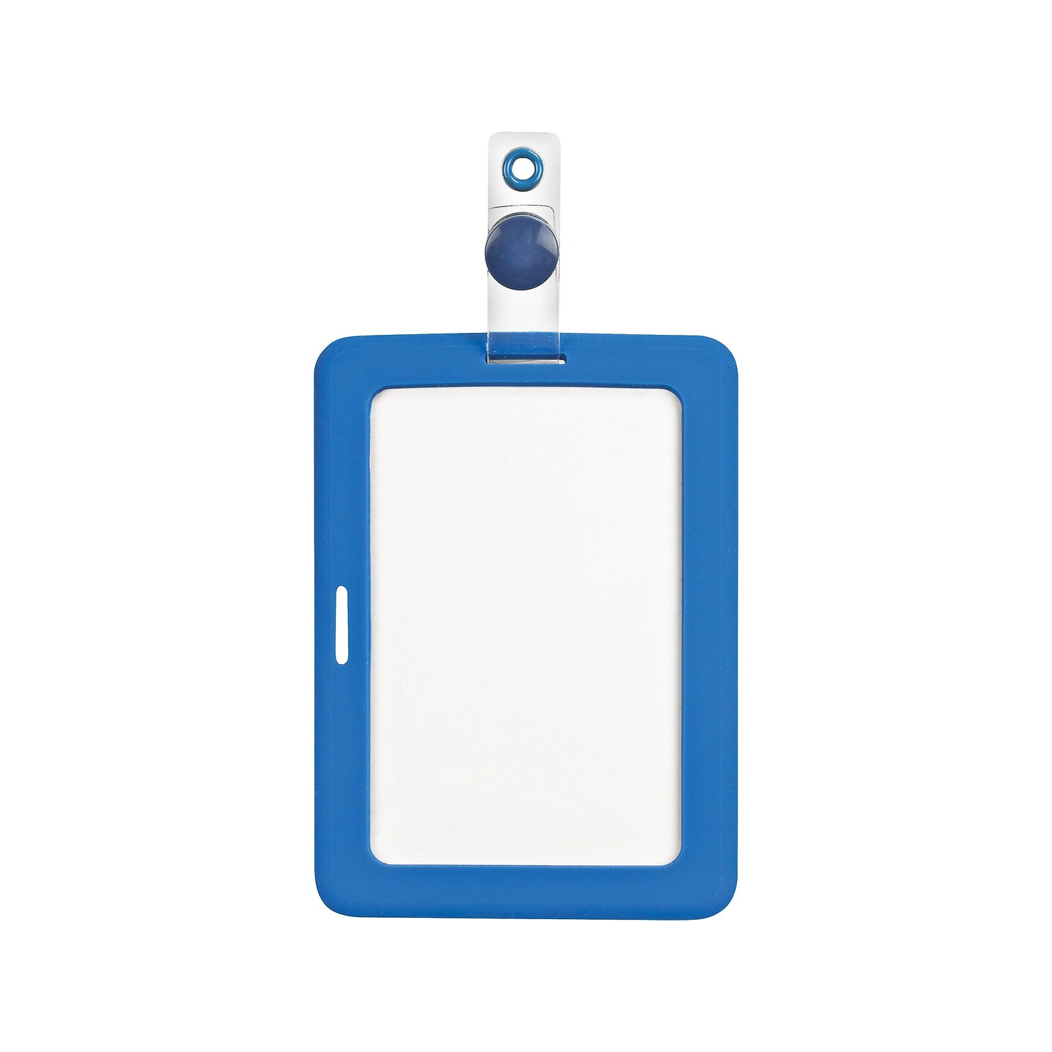 Cosco MyID ID Badge Holder, Blue/Clear (075014)