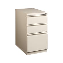 Quill Brand® 3-Drawer Vertical File Cabinet, Mobile/Pedestal, Letter, Putty, 20D (24871D)