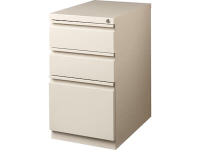Quill Brand® 3-Drawer Vertical File Cabinet, Mobile/Pedestal, Letter, Putty, 20"D (24871D)