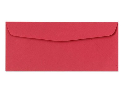LUX Regular Seal #10 Business Envelope, 4.13 x 9.5, Holiday Red, 250/Box (4260-15-250)