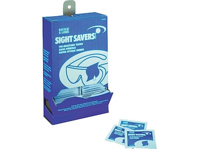 Bausch & Lomb Sight Savers Window & Glass Cleaner, 100/Box (8574GM)