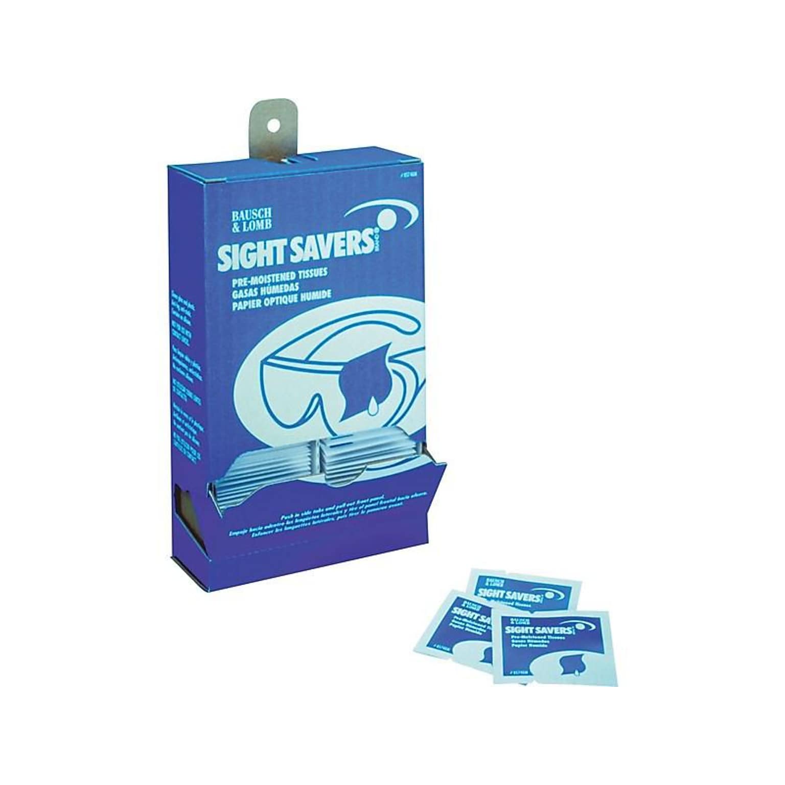 Bausch & Lomb Sight Savers Window & Glass Cleaner, 100/Box (8574GM)