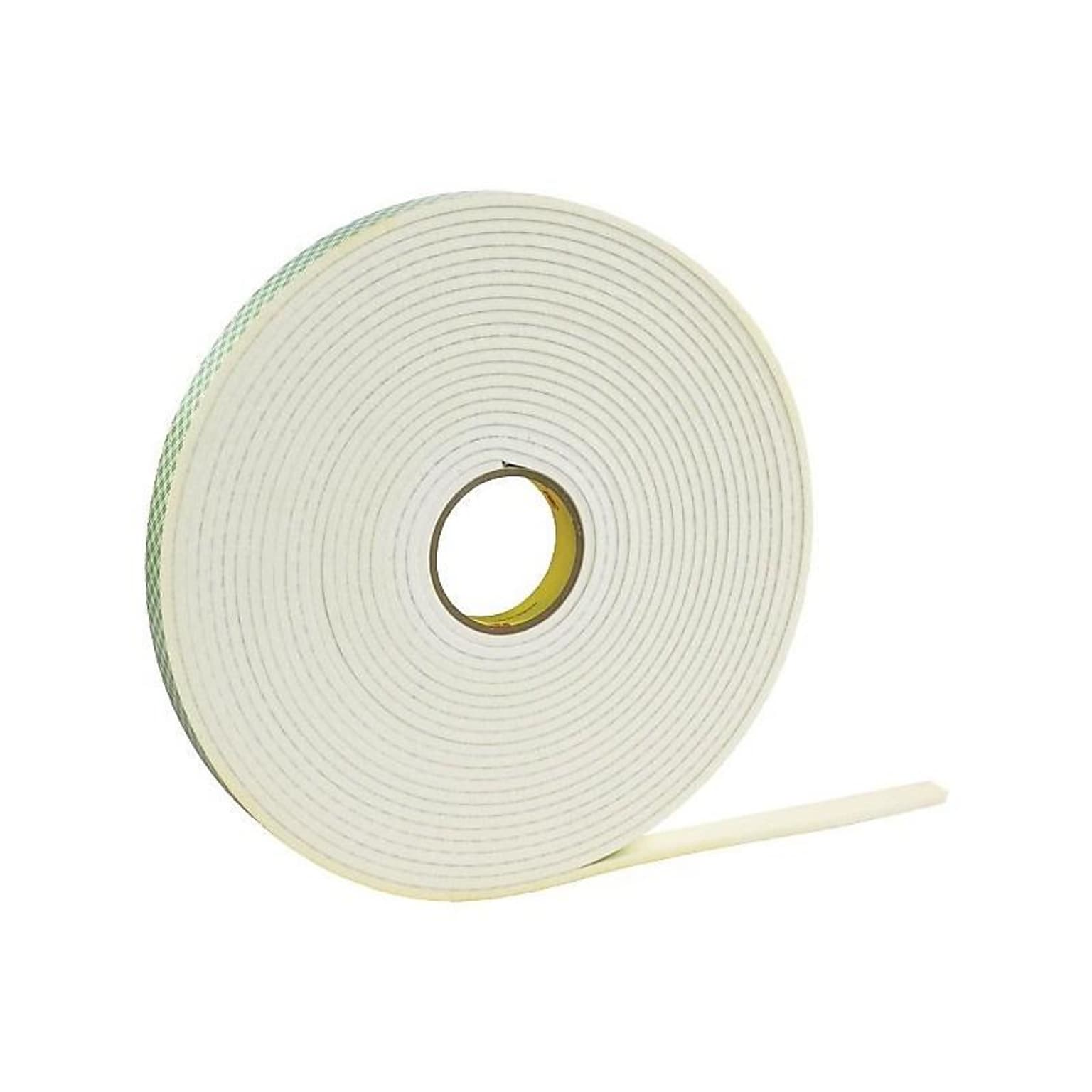 3M 4008 Double-Sided Tape, 0.75 x 36 Yds., White (T95440081PK)
